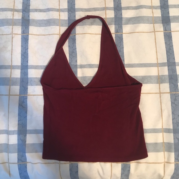 Burgundy Halter Top from Brandy Melville - Picture 5 of 7